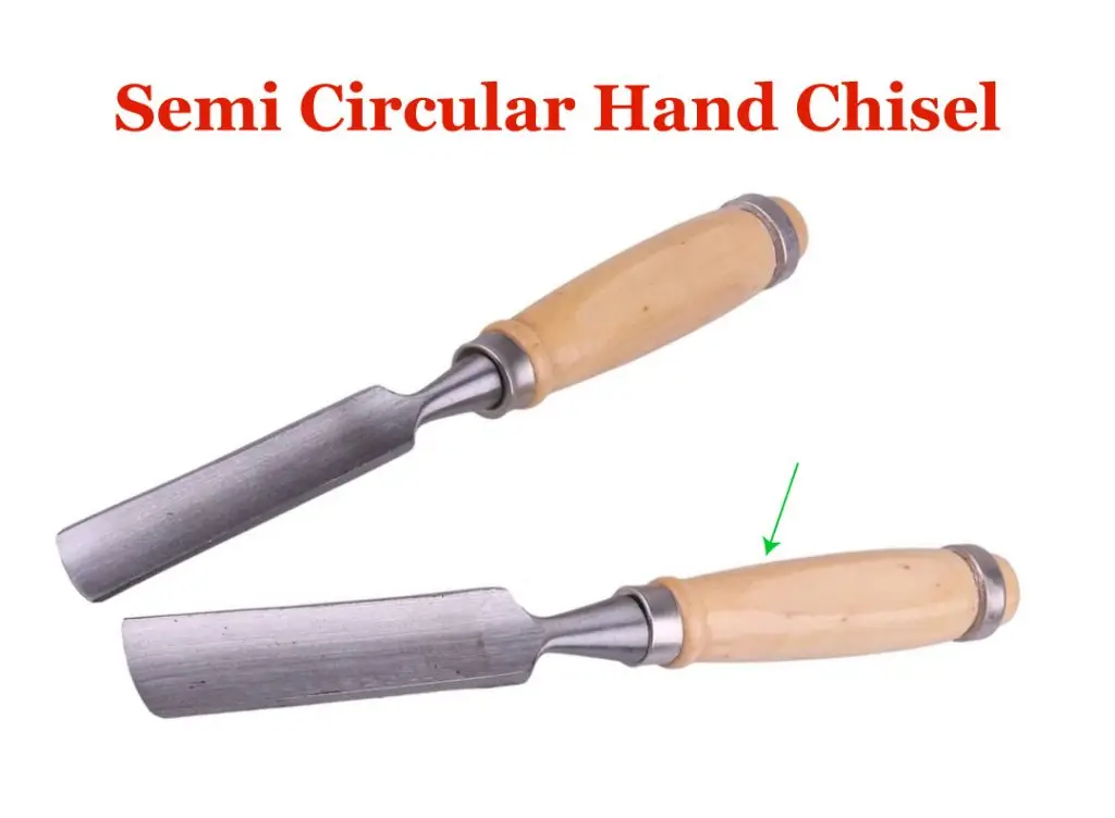 Semi Circular Hand Chisel for drilling a hole in wood with hand