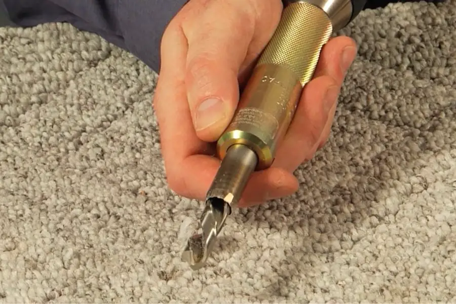 How to Drill Through Carpet Without Snagging?