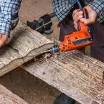 How to drill wood at an angle