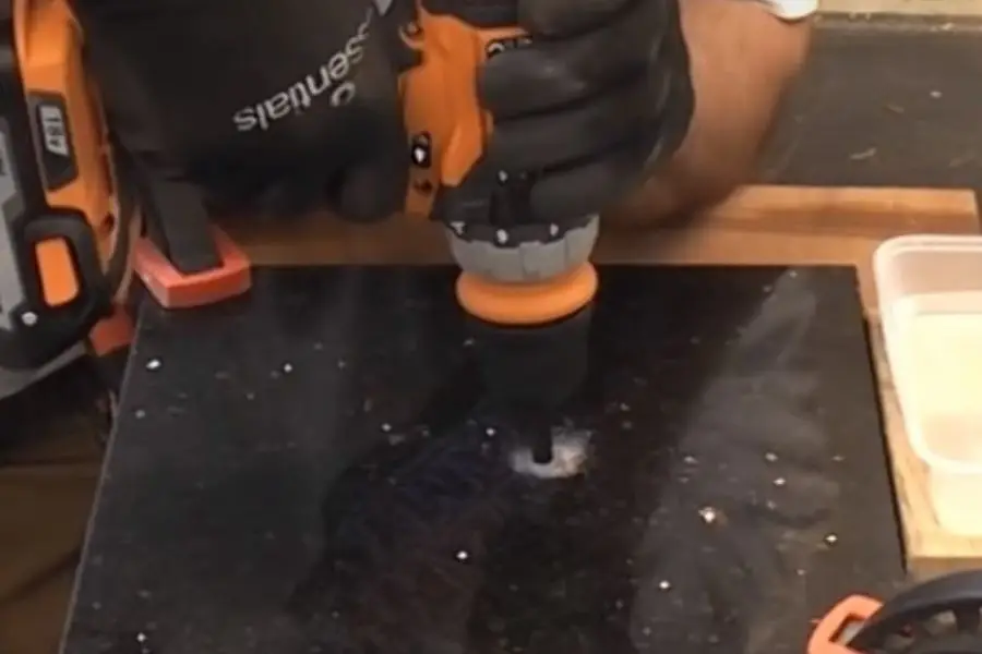 drill a hole in granite