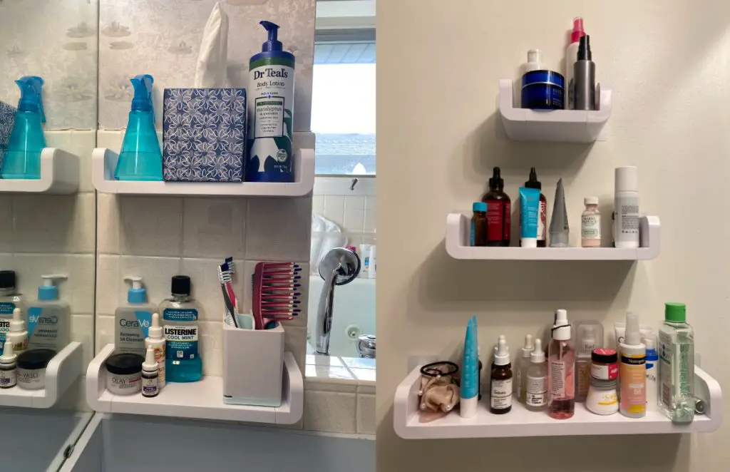 Bathroom Wall Shelf withoud drilling