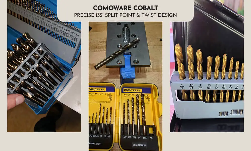 Comoware Cobalt Drill Bit Set 