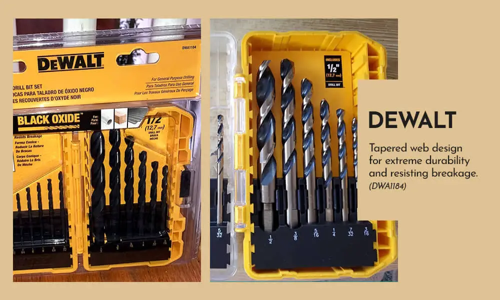 Dewalt Black and Gold Drill Bit Set 