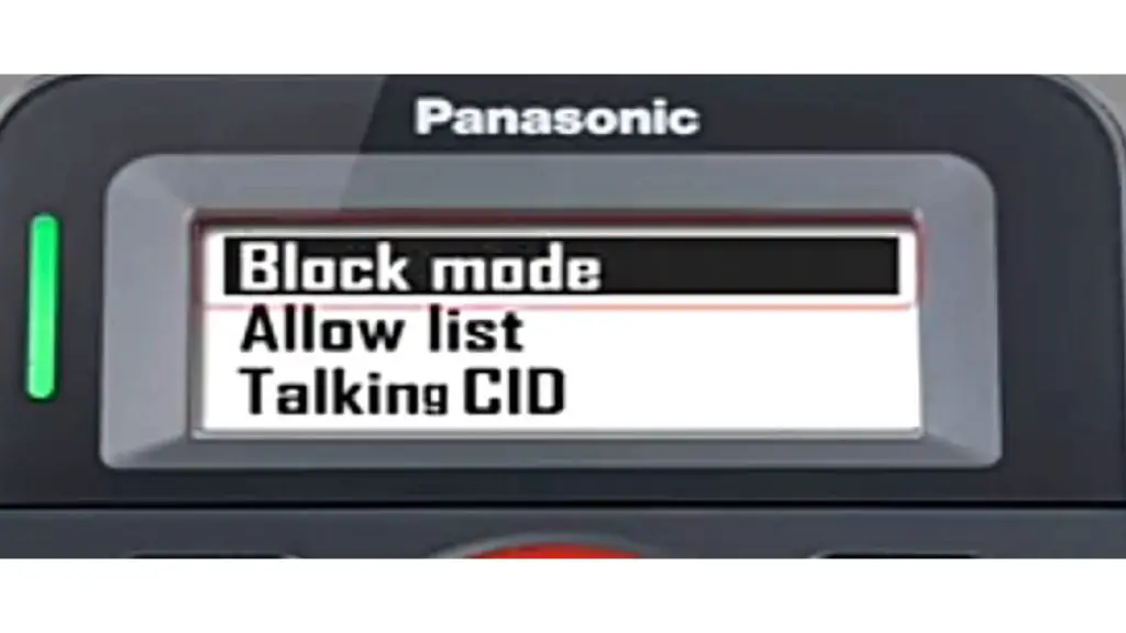 Panasonic call blocker.