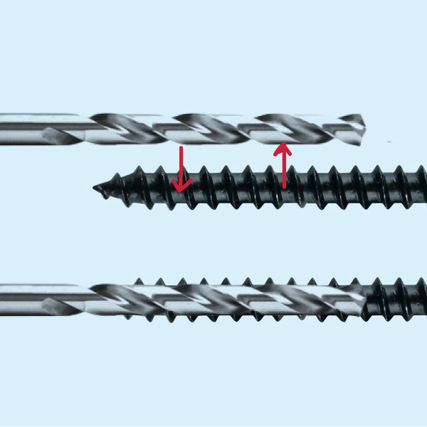 How to determine the correct bit diameter for Screw?