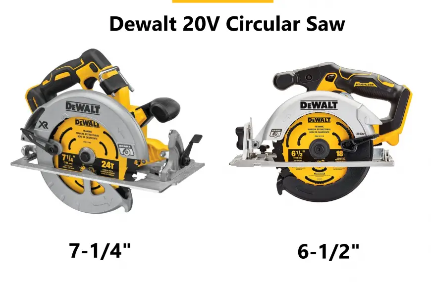DEWALT 20V 7-1/4 Vs 6-1/2 Circular Saw