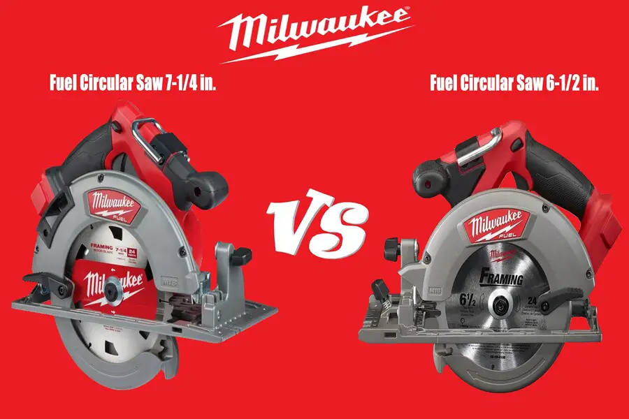 milwaukee fuel circular saw 7-1/4 vs 6-1/2 in