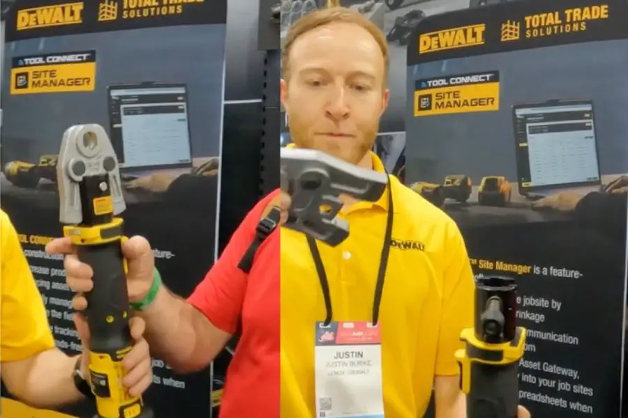 DEWALT Unveils Game-Changing 20V MAX* Compact Press Tool and Accessories for HVACR Technicians, Plumbers, and Pipefitters!