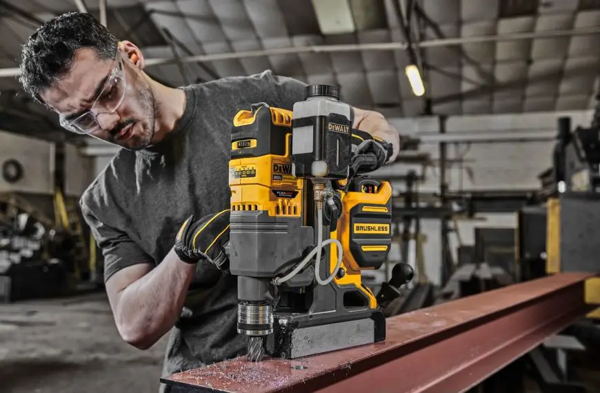 DEWALT® Launched 20V MAX* Brushless Cordless 2-In. Magnetic Drill Press with FLEXVOLT ADVANTAGE™