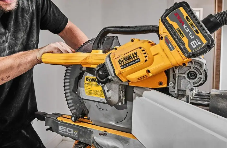 DEWALT has launched a new 12-inch Double Bevel Sliding Miter Saw with a powerful 60V MAX Brushless motor that delivers 20% more power and exceptional runtime‡.